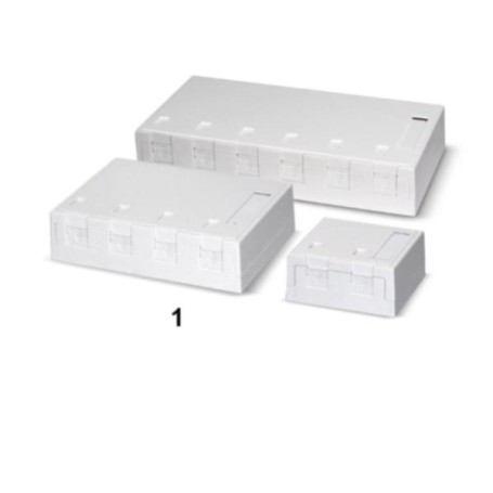SCATOLA KEYSTONE 6 PRESE BIANCA (418039)