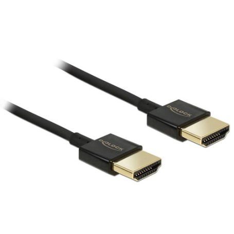 DeLOCK HDMI/HDMI, 1.5 m cavo HDMI 1,5 m HDMI tipo A (Standard) Nero (84772)