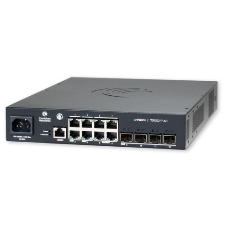Cambium Networks cnMatrix Switch TX1012-P-AC Gestito L2/L3 Gigabit Ethernet (10/100/1000) Supporto Power over E (MXTX1012GXPA00)