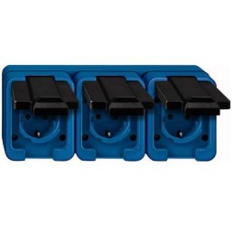 Merten 229375 presa energia Nero, Blu (229375)