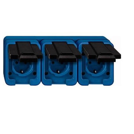 Merten 229375 presa energia Nero, Blu (229375)