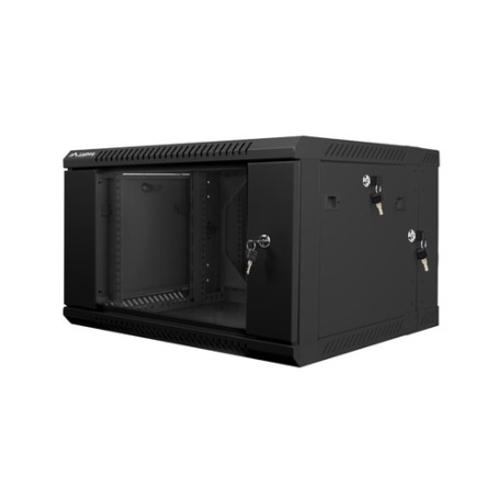 Lanberg WF02-6606-10B rack 6U Da parete Nero (WF02-6606-10B)