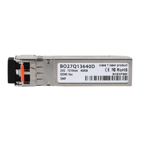 BlueOptics BO27Q13640D modulo del ricetrasmettitore di rete Fibra ottica 25000 Mbit/s SFP28 1310 nm (SFP28-25G-ER-CP-BO)
