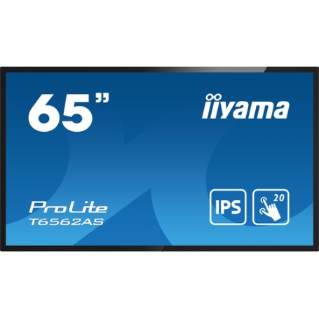 iiyama T6562AS-B1 visualizzatore di messaggi Pannello piatto interattivo 163,8 cm (64.5") IPS 500 cd/m² 4K Ultra H (T6562AS-B1)