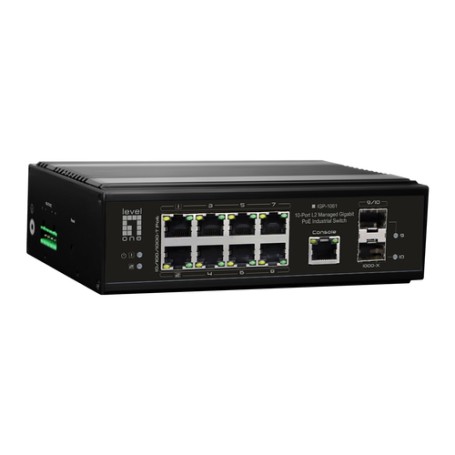 LevelOne IGP-1061 switch di rete Gestito L2 Gigabit Ethernet (10/100/1000) Supporto Power over Ethernet (PoE) Nero (IGP-1061)