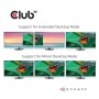 CLUB3D USB TC3.2 Gen 1 Trip dyn PD C60W-100W Docking USB 3.2 Gen 1 (3.1 Gen 1) Type-C Nero (CSV-1564W65)
