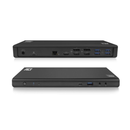 ACT AC7048 replicatore di porte e docking station per notebook Cablato USB 3.2 Gen 1 (3.1 Gen 1) Type-C Nero (AC7048)