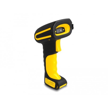 DeLOCK 90586 lettore di codici a barre Lettore di codici a barre portatile 1D/2D CMOS Nero, Giallo (90586)