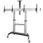 StarTech.com STNDMTVDUO Supporto TV a parete 152,4 cm (60") Nero, Argento (STNDMTVDUO)