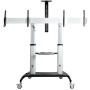 StarTech.com STNDMTVDUO Supporto TV a parete 152,4 cm (60") Nero, Argento (STNDMTVDUO)