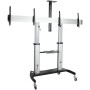 StarTech.com STNDMTVDUO Supporto TV a parete 152,4 cm (60") Nero, Argento (STNDMTVDUO)