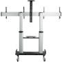 StarTech.com STNDMTVDUO Supporto TV a parete 152,4 cm (60") Nero, Argento (STNDMTVDUO)