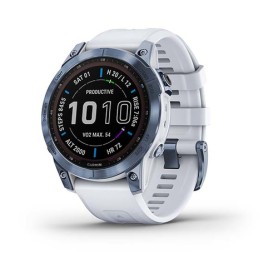 Garmin fēnix 7 3,3 cm (1.3") MIP 47 mm Blu, Bianco GPS (satellitare) (010-02540-25)