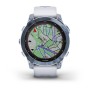 Garmin fēnix 7 3,3 cm (1.3") MIP 47 mm Blu, Bianco GPS (satellitare) (010-02540-25)