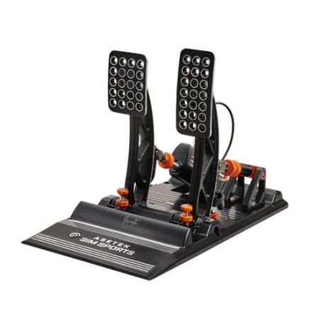 Asetek 40-010-0000001 periferica di gioco Nero, Arancione, Bianco USB Pedali PC (40-010-0000001)