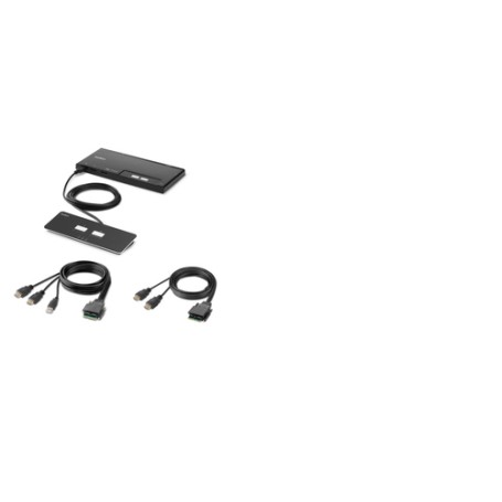 Belkin F1DN202MOD-HH-4 switch per keyboard-video-mouse (kvm) Nero (F1DN202MOD-HH-4)