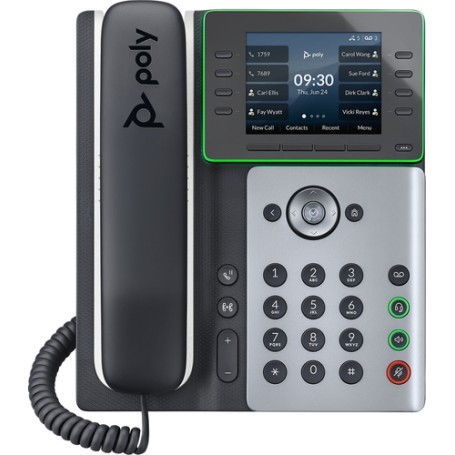 POLY Edge E320 telefono IP Nero, Argento 8 linee (2200-87000-025)