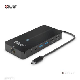 CLUB3D CSV-1595 hub di interfaccia USB 3.2 Gen 1 (3.1 Gen 1) Type-C 5000 Mbit/s Nero (CSV-1595)