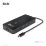 CLUB3D CSV-1595 hub di interfaccia USB 3.2 Gen 1 (3.1 Gen 1) Type-C 5000 Mbit/s Nero (CSV-1595)