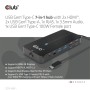 CLUB3D CSV-1595 hub di interfaccia USB 3.2 Gen 1 (3.1 Gen 1) Type-C 5000 Mbit/s Nero (CSV-1595)