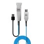 Lindy 43346 cavo USB 100 m USB 3.2 Gen 1 (3.1 Gen 1) USB A 2 x USB A Blu, Argento (43346)