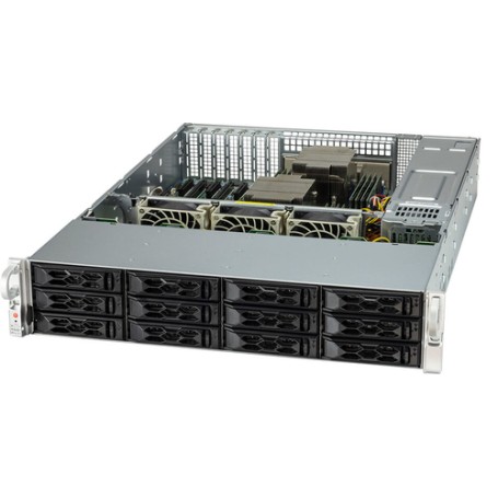 Supermicro AS-2024S-TR sistema barebone per server Socket SP3 Armadio (2U) Nero (AS-2024S-TR)