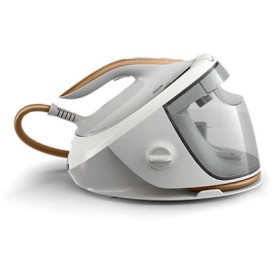 Philips 7000 series PSG7040/10 ferro da stiro a caldaia Piastra soletta SteamGlide Elite Oro, Bianco (PSG7040/10)