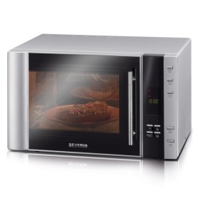 Severin MW 7775 forno a microonde Superficie piana Microonde con grill 30 L 900 W Nero, Argento (MW 7775) (MW7775)