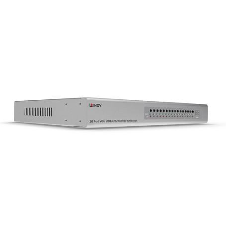 Lindy 39527 switch per keyboard-video-mouse (kvm) Montaggio rack Argento (39527)