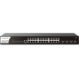 Draytek VigorSwitch G2280x Gestito Gigabit Ethernet (10/100/1000) 1U Nero, Acciaio (vSwitchG2280X-DE-AT-CH)