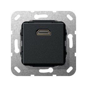 GIRA 567010 presa energia HDMI Nero (567010)