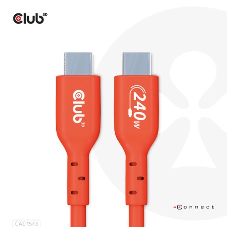 CLUB3D CAC-1573 cavo USB 2 m USB4 Gen 2x2 USB C Rosso (CAC-1573)