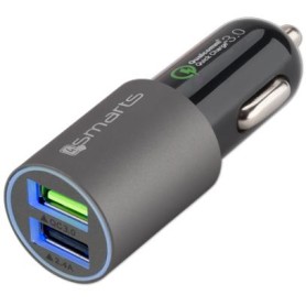 4smarts 464458 Caricabatterie per dispositivi mobili Nero, Grigio Auto (464458) (40-30-9185)