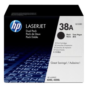 HP 38A 2-pack Black Original LaserJet Toner Cartridges cartuccia toner 2 pz Originale Nero (Q1338D)