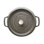 Staub 40500-246-0 padella 3,8 L Rotondo Grafite, Grigio (40500-246-0)
