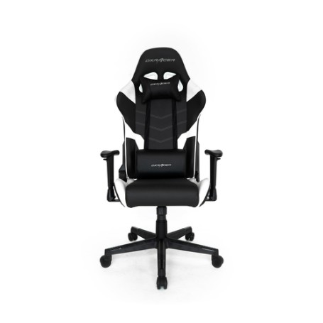 DXRacer Racer P Poltrona per gaming Sedia imbottita tappezzata Nero, Bianco (OH-PF188-NW)