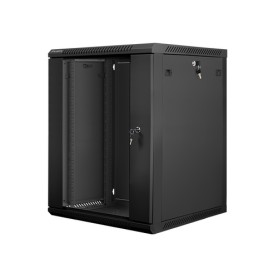 Lanberg WF01-6615-10B rack 15U Da parete Nero (WF01-6615-10B)
