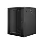 Lanberg WF01-6615-10B rack 15U Da parete Nero (WF01-6615-10B)