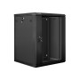 Lanberg WF01-6615-10B rack 15U Da parete Nero (WF01-6615-10B)
