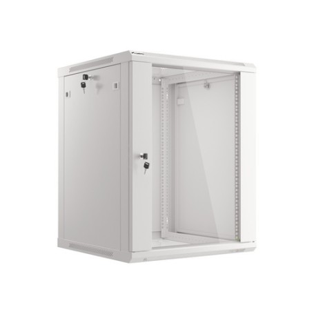 Lanberg WF01-6615-10S rack 15U Da parete Grigio (WF01-6615-10S)