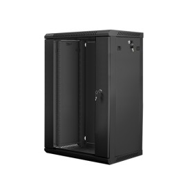 Lanberg WF01-6418-10B rack 18U Da parete Nero (WF01-6418-10B)