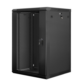 Lanberg WF01-6618-10B rack 18U Da parete Nero (WF01-6618-10B)