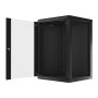 Lanberg WF01-6618-10B rack 18U Da parete Nero (WF01-6618-10B)