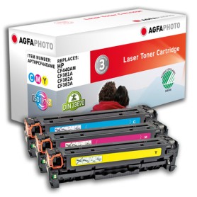 AgfaPhoto APTHPCF440AME cartuccia toner 3 pz Ciano, Magenta, Giallo (APTHPCF440AME)
