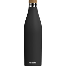 SIGG Meridian Black Uso quotidiano 700 ml Bamboo, Acciaio inossidabile Nero (8999.90)