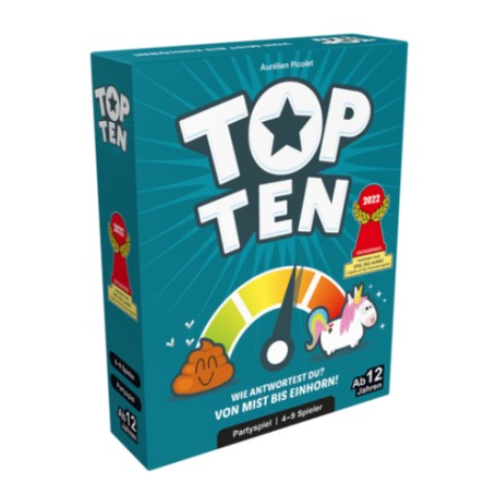 Asmodee Top Ten 30 min Carta da gioco Word (COGD0008)