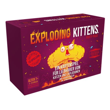 Asmodee Exploding Kittens Party Pack Carta da gioco Gioco di probabilità (EXKD0002)