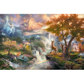 Schmidt Spiele Disney Bambi Puzzle di contorno 1000 pz Cartoni (59486)