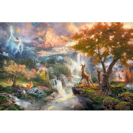 Schmidt Spiele Disney Bambi Puzzle di contorno 1000 pz Cartoni (59486)