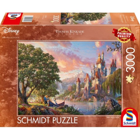 Schmidt Spiele Thomas Kinkade Studios: Disney Dreams Collections - Belle’s Magical World Puzzle 3000 pz Cartoni (57372)